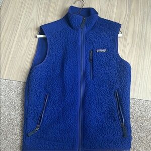 Patagonia Men's Blue Fleece Vest (Never Worn)